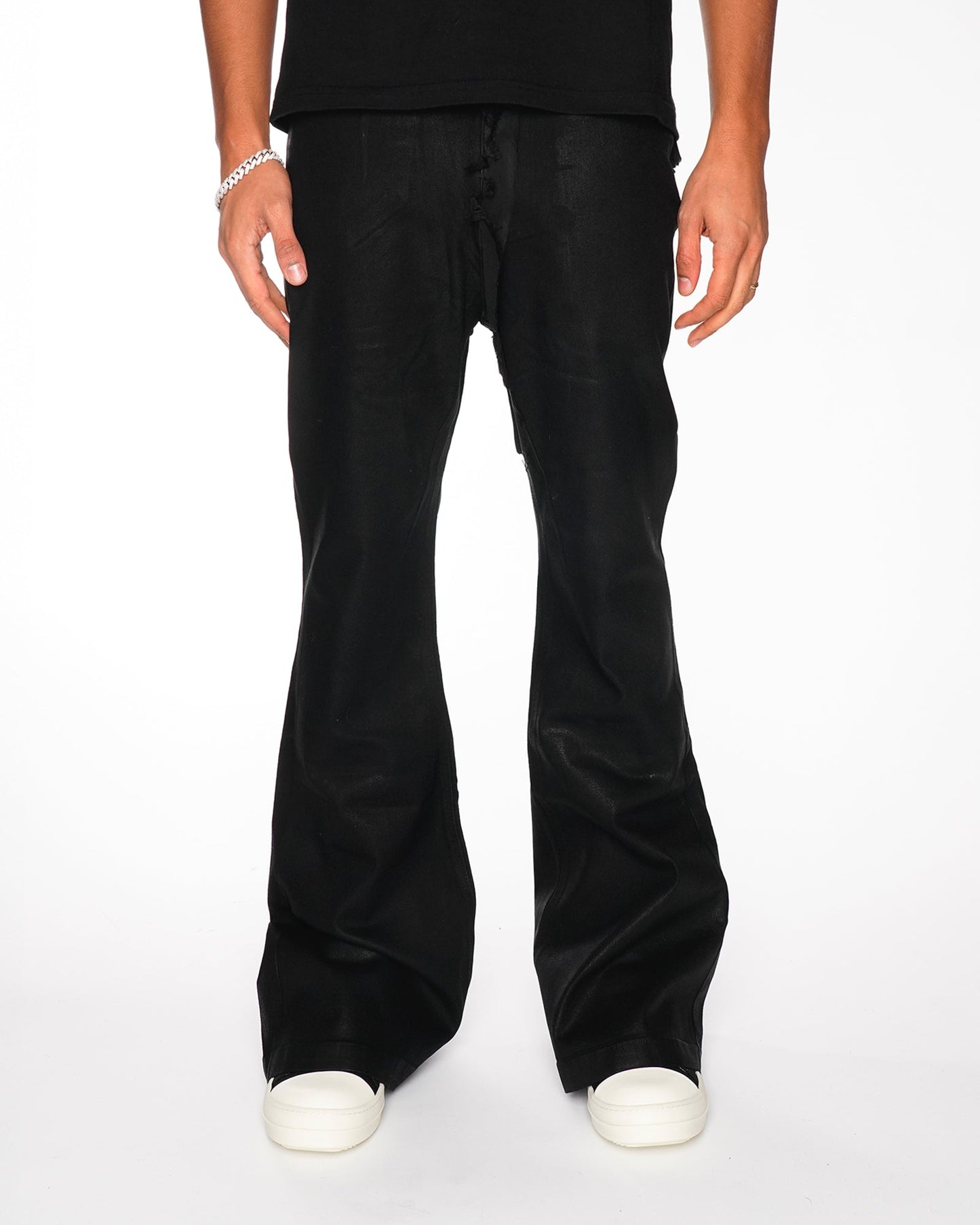 BLACK SUPERFLARE DENIM