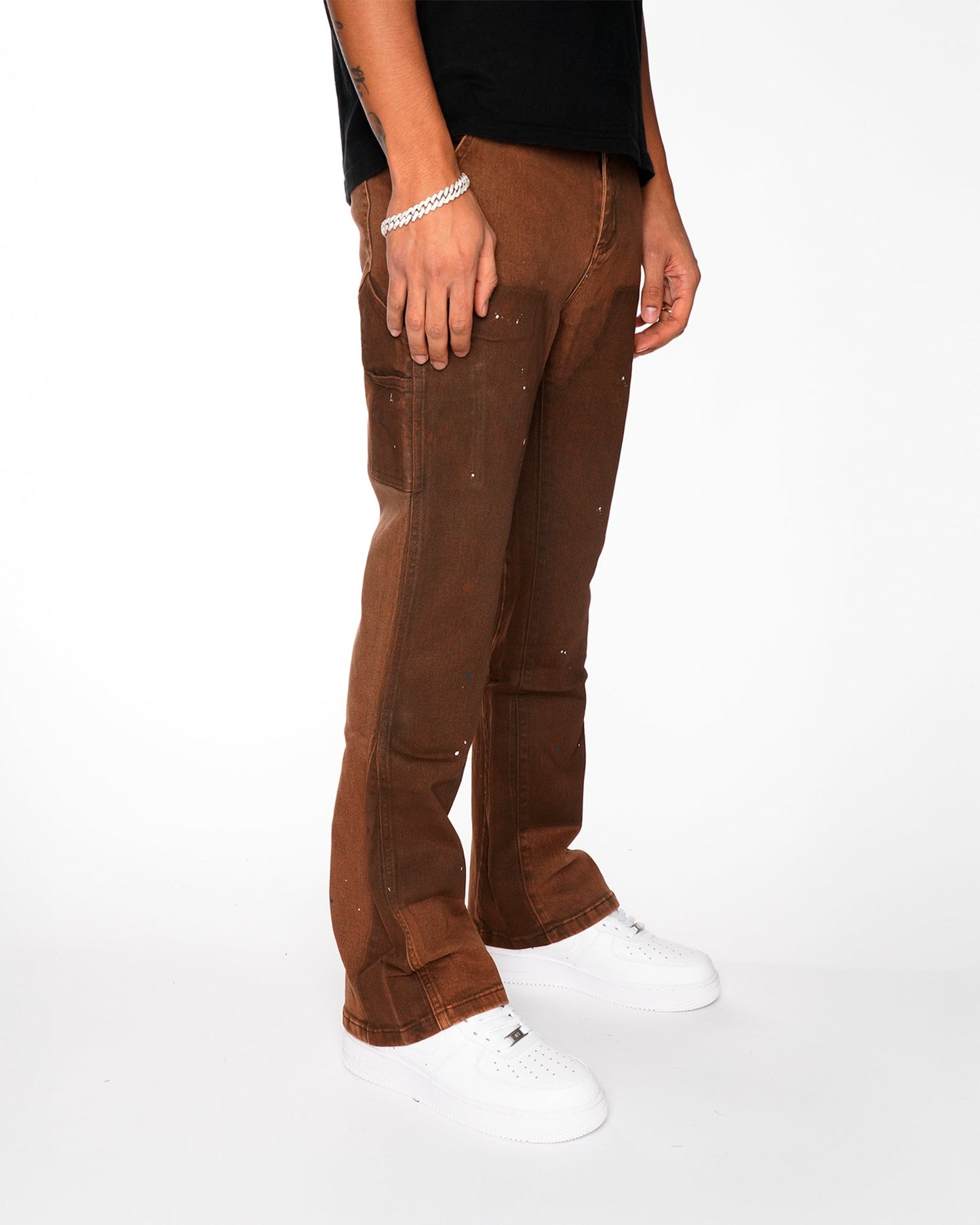 RAGE BROWN FLARE DENIM