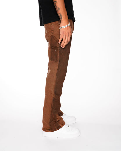 RAGE BROWN FLARE DENIM