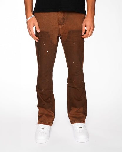 RAGE BROWN FLARE DENIM