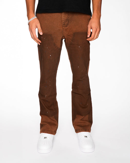 RAGE BROWN FLARE DENIM