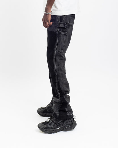 ROCKET BLACK FLARE DENIM